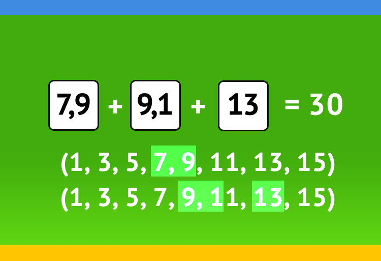 X+X+X=30 вариант решения с десятичными дробями